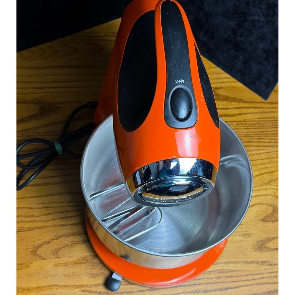 Sunbeam Mixmaster Heritage Series Stand Mixer: Orange 350W, 12 Speed, WORKS